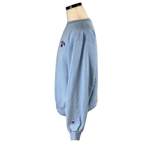Champion Reverse Weave  Carolina Crewneck Sweatshirt Medium 90s Vintage Blue - Picture 2 of 15
